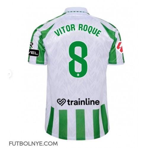 Camiseta Real Betis Vitor Roque #8 Primera Equipación 2024-25 manga corta